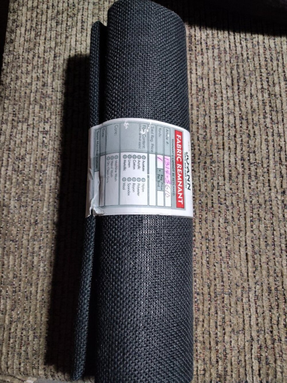 Fabric Remnant Type, Size, Color, Material And Manufacturer Varies See Pictures